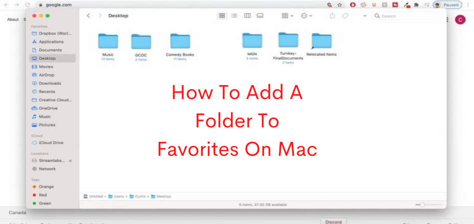How To Add A Folder To Favorites On Mac?