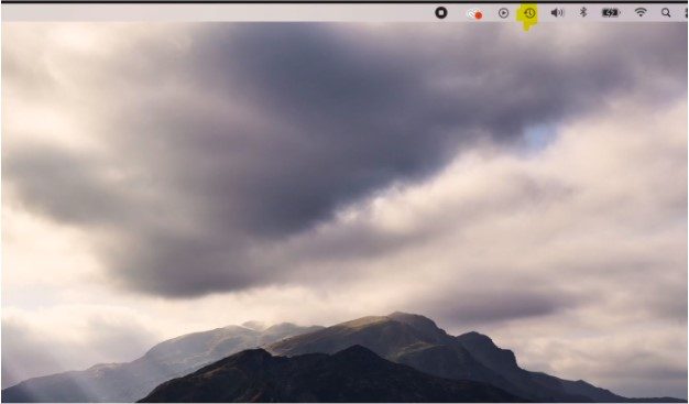 Show Time Machine in Menu Bar