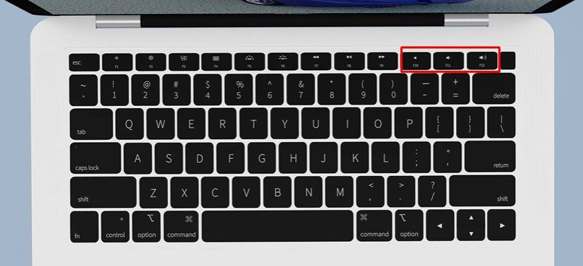 Where is the volume controll on mac