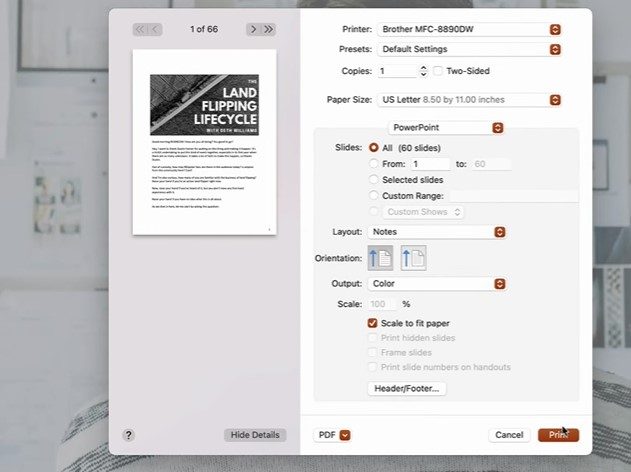Print Powerpoint Slides With Notes on mac