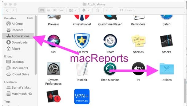 Finding utilities folder