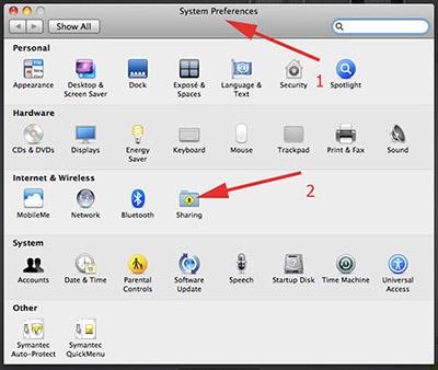 Click the Apple logo at the top right corner and select System Preferences