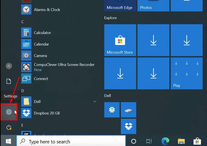 Go to setting in your Pc