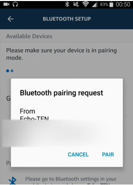 accept pairing request