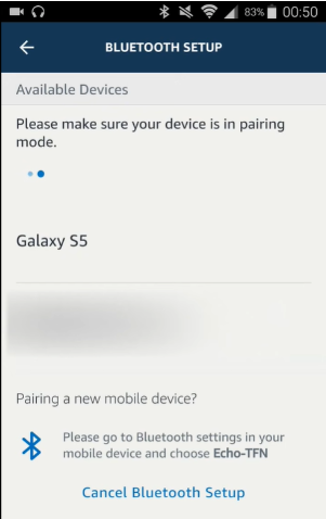 search for nearby Bluetooth sources